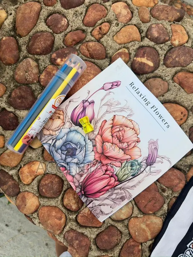Relaxing Flowers Colouring Book - 1