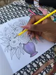Relaxing Flowers Colouring Book - 2