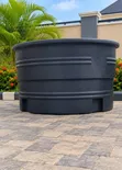 500L Black Plastic GP Fish Tank - 1