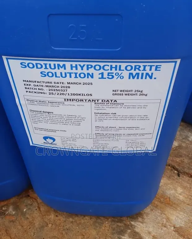 Sodium Hypochlorite Solution (25L) - 1