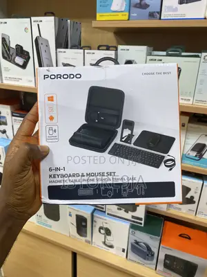 Porodo 6-in-1 Keyboard and Mouse Set