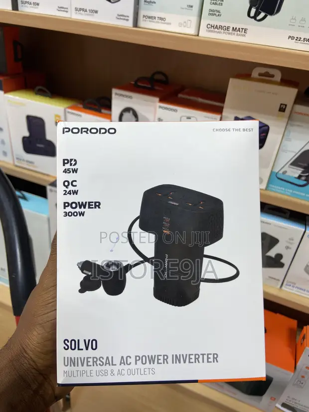 Porodo Solvo 45W Universal AC Power Inverter - 1