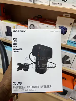 Porodo Solvo 45W Universal AC Power Inverter