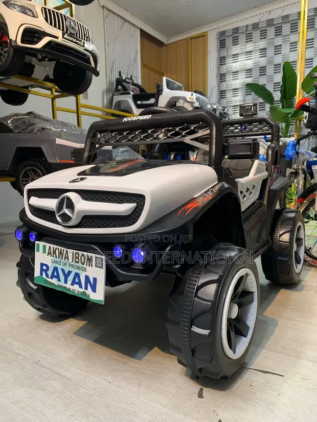 White Mercedes-Benz Jeep Wrangler Ride-On for Kids (1-7 Years) - 1
