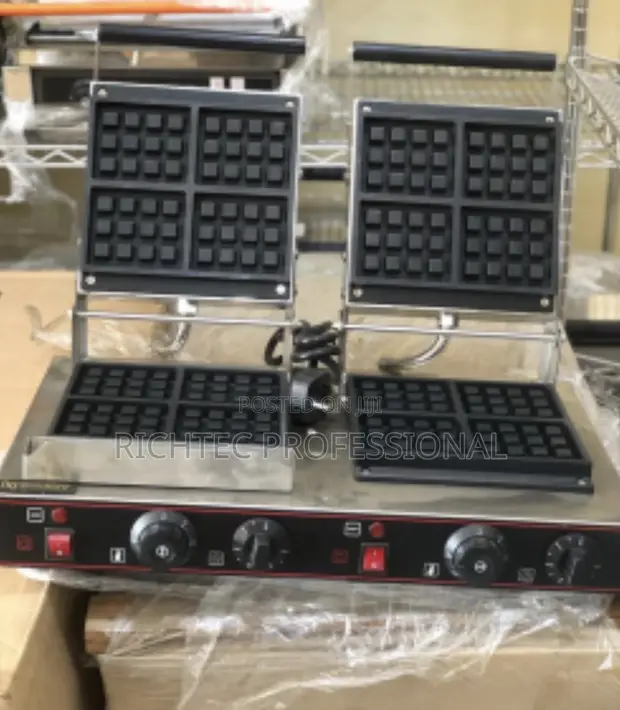 Waffle Maker Mai Girma Guda Biyu Na Lantarki - 1