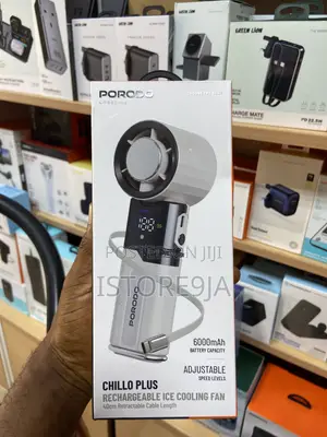 Porodo Chillo Plus Rechargeable Fan 6000mAh