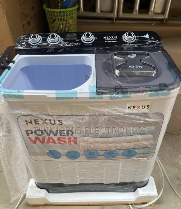 Nexus 13kg Twin Tub Semi-Automatic Washing Machine with Air Dry - 1