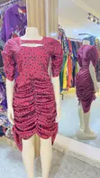 Silky Short Dress - 1