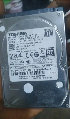 1TB Toshiba Hard Drive na Ciki/Waje