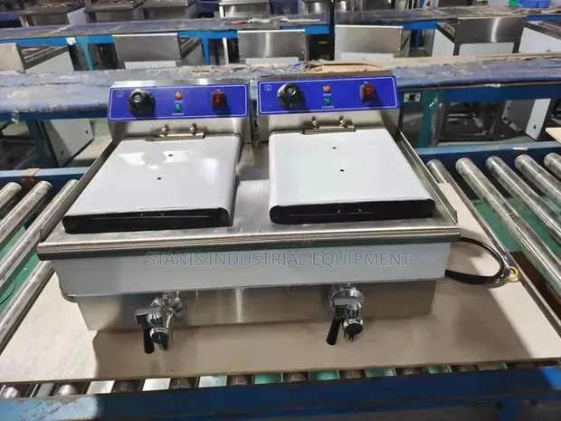 Brand New Electric Deep Fryer - Double Tank - 1