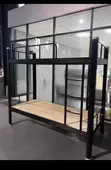 Sabon Karfe Bunk Bed Mai Tsarin Katako - 3
