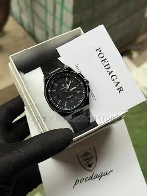 New Poedagar Leather Waterproof Wrist Watch