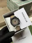 New Poedagar Leather Waterproof Wrist Watch - 5