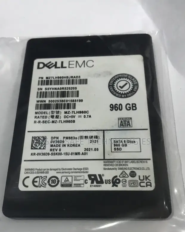 Dell MZ-7LH960C 960GB 2.5" SATA III SSD (Refurbished) - 1