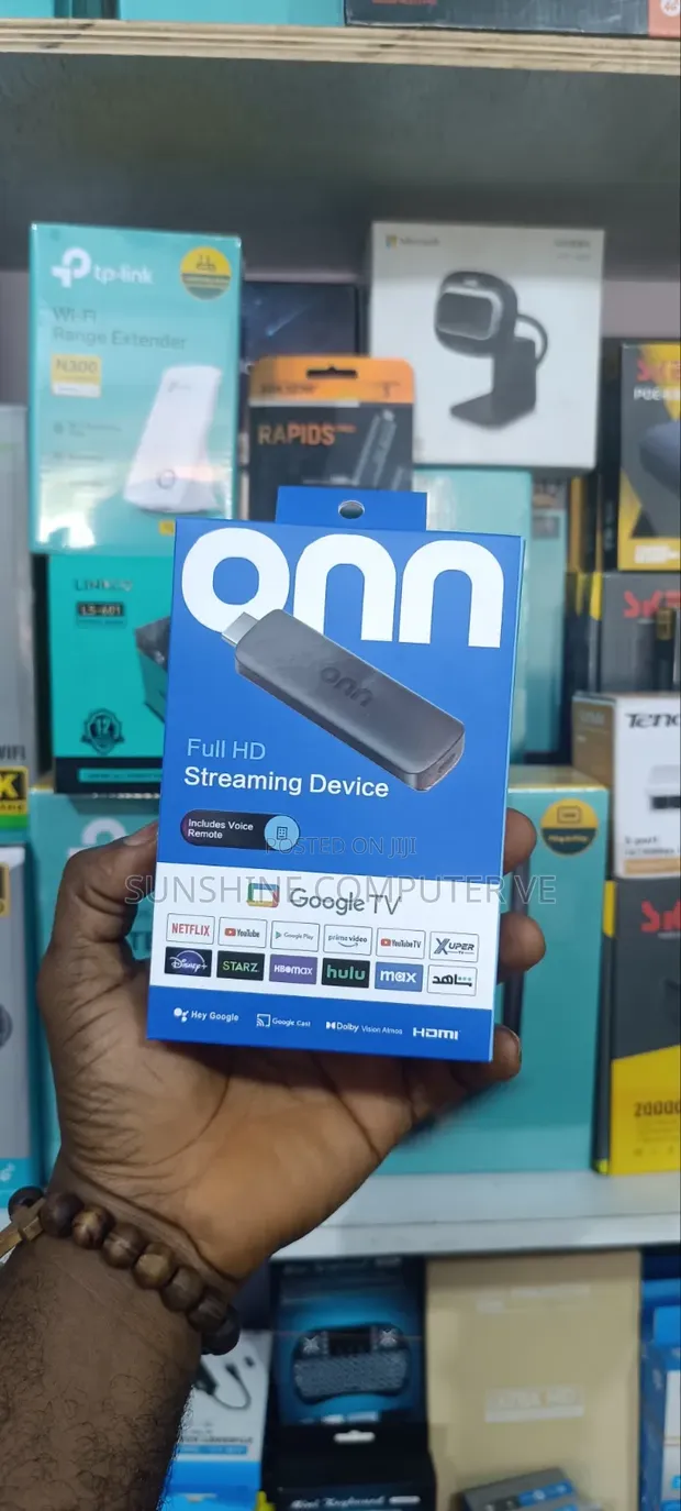 Onn Android TV Stick - Full HD Streaming - 1