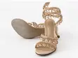 Mata masu Kyau na Rhinestone Ankle-Wrap Stiletto High Heels - 2