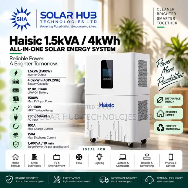 Haisic 1.5Kva/4kWh Tsarin Adana Makamashin Rana - 1
