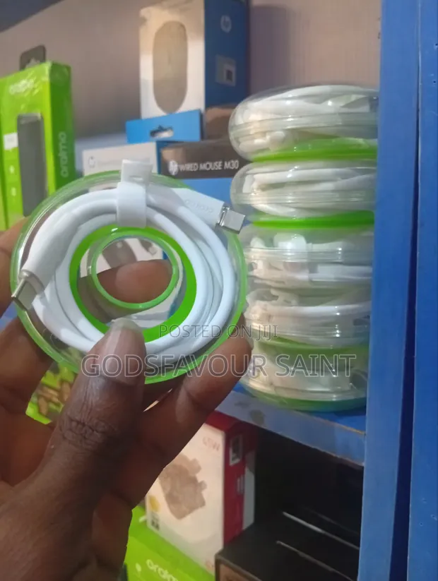 Oraimo USB-C to USB-C Cable (1m, White) - 1