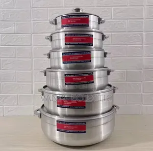 6-Piece Heavy Gauge Cast Aluminum Cookware Set (Satin Finish)