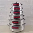 6-Piece Heavy Gauge Cast Aluminum Cookware Set (Satin Finish) - 1