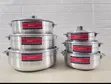 6-Piece Heavy Gauge Cast Aluminum Cookware Set (Satin Finish) - 2