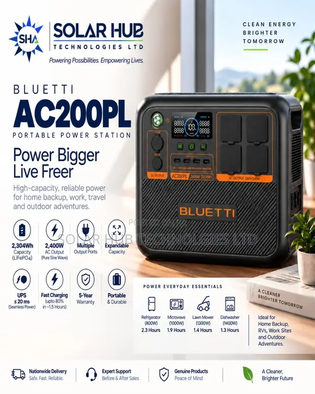 Bluetti AC200PL Portable Power Station - 1