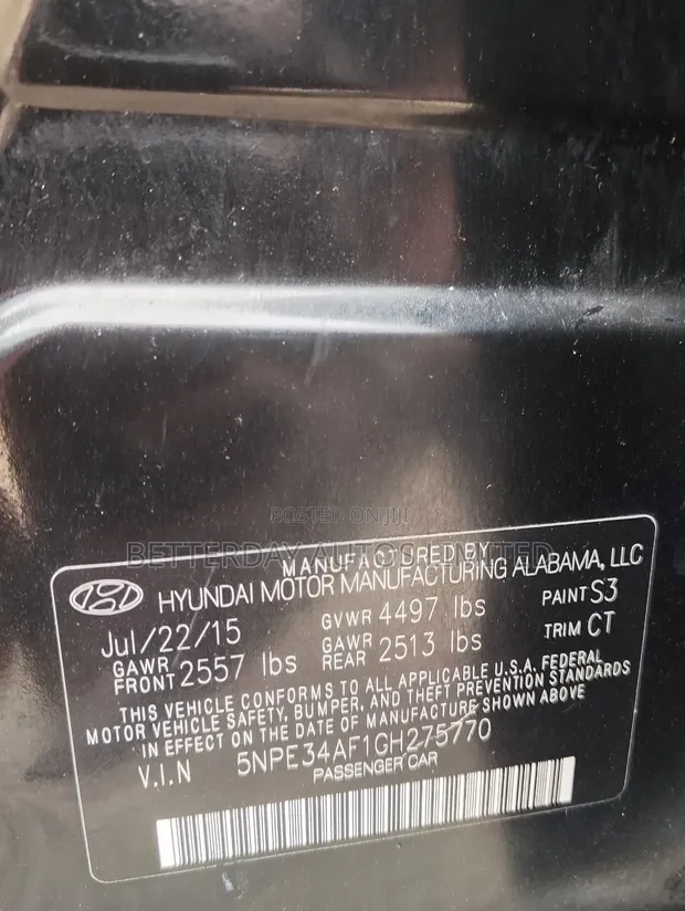 Hyundai Sonata Limited 2016 Black - 1