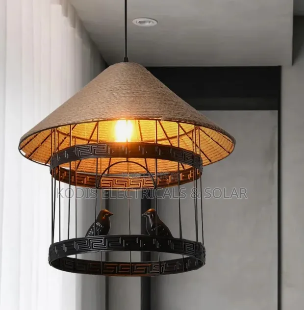 Vintage Drop Lighting with Crafted Birds - 1