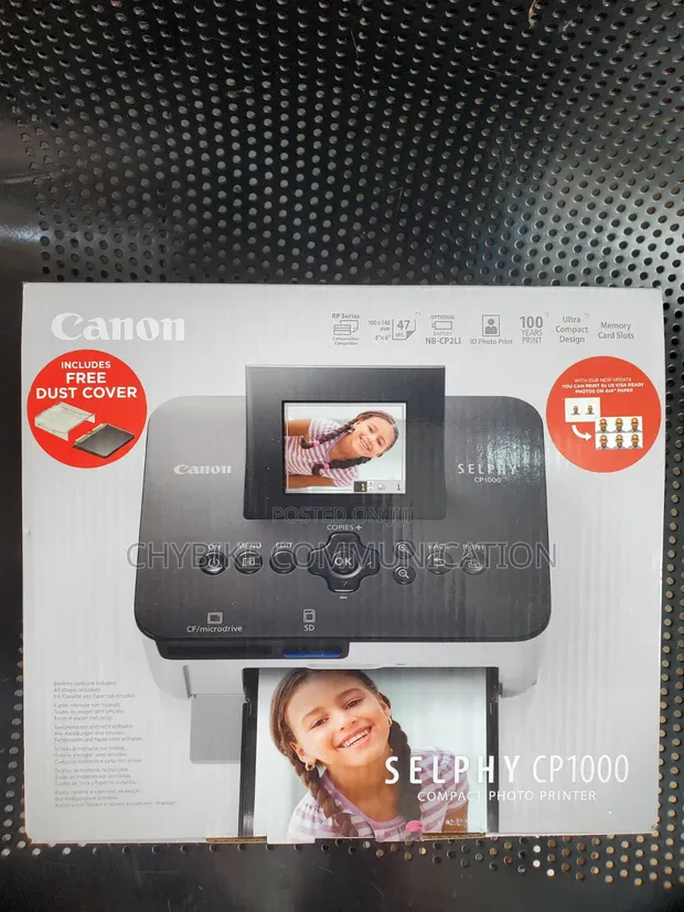 Canon Selphy CP1000 Compact Photo Printer - Black - 1
