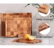 Premium 3-Piece Bamboo Cutting Board Set with Stand - 1