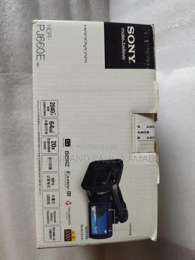 Sony HDR-PJ660E Full HD Camcorder da Projector - 1