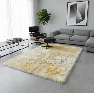 Modern Indian Shaggy Center Rug