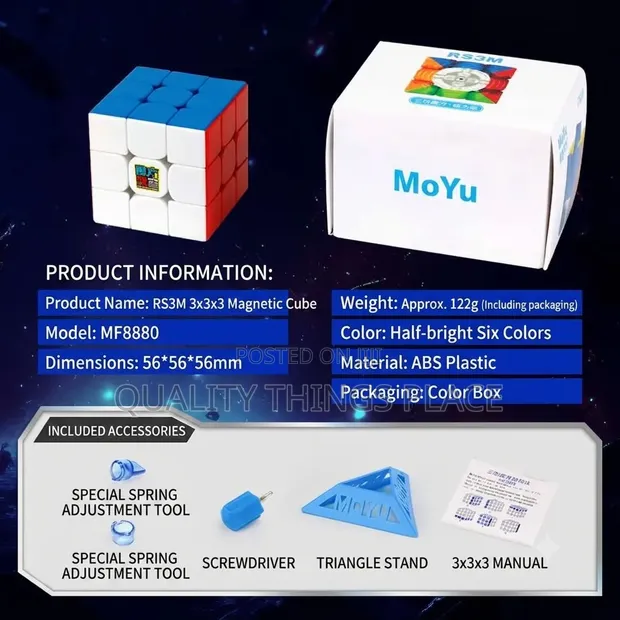 RS3M Magnetic Rubik's Cube - 1