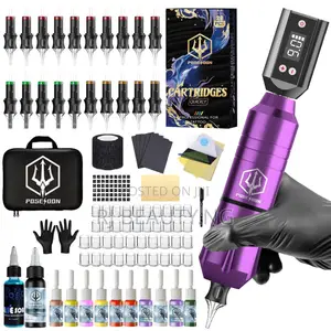 Poseidon Wireless Tattoo Machine Kit