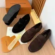 Louis Vuitton Luxury Men's Loafers - Brown Leather - 1