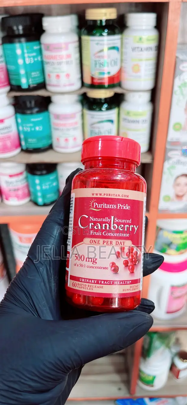 Puritan's Pride Cranberry Capsules - Lafiyar Fitsari - 1