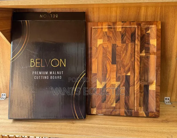 Belvon Premium Walnut End-Grain Cutting Board - 1