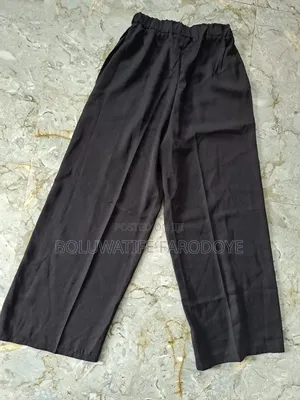Black Zara Palazzo Pants - Mid Calf