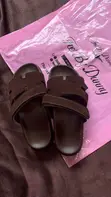 Brown Custom Slide Slippers - 2