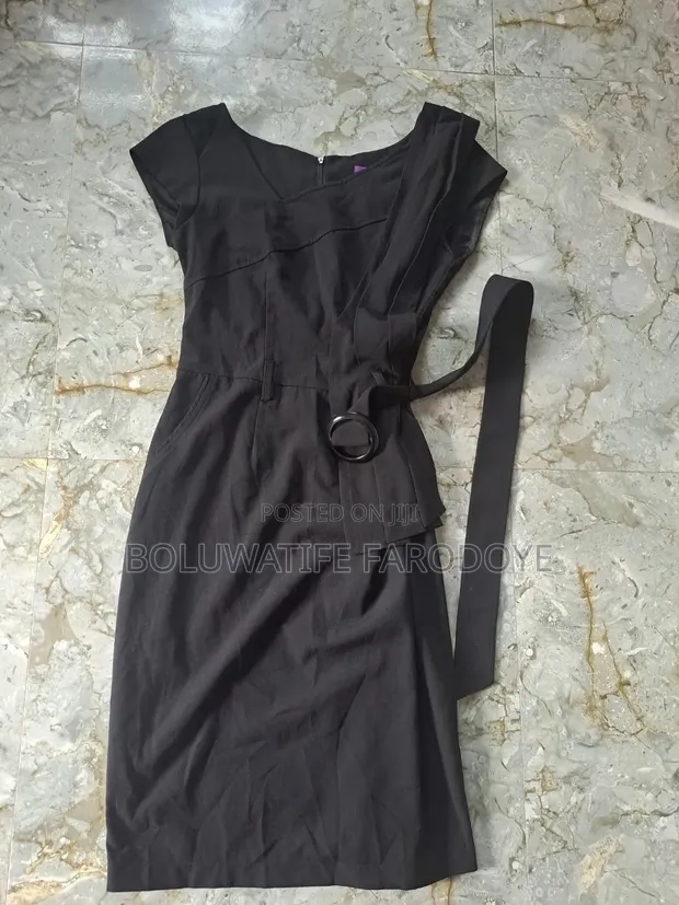 Black Knee-Length Dress - 1