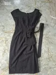 Black Knee-Length Dress - 1