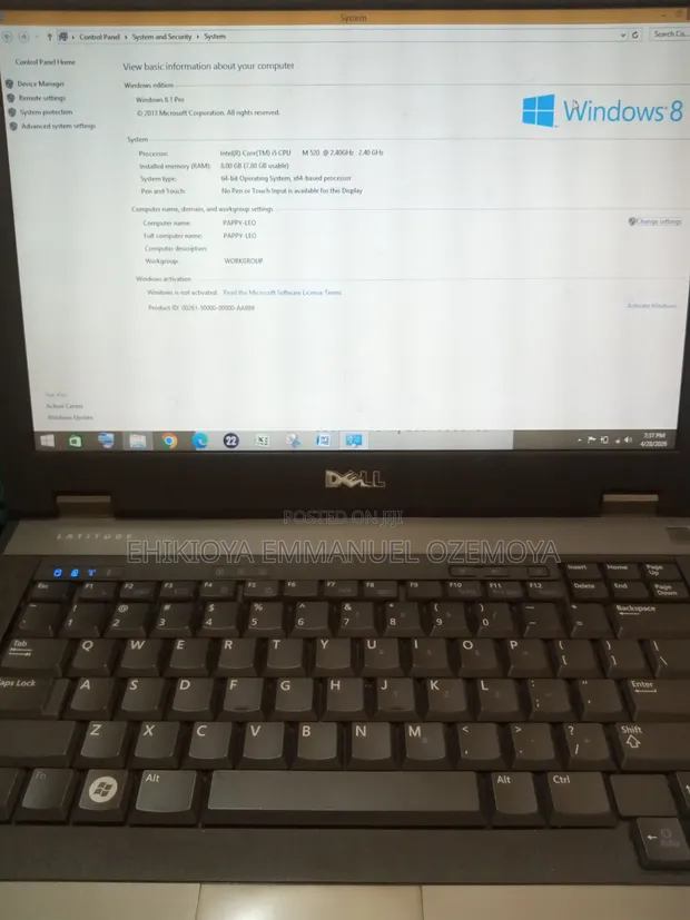 Dell Latitude 5410 Laptop - Intel Core i5, 8GB RAM, 250GB HDD - 1