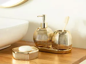 Madame Coco 3-Piece Ceramic Bathroom Accessories Set