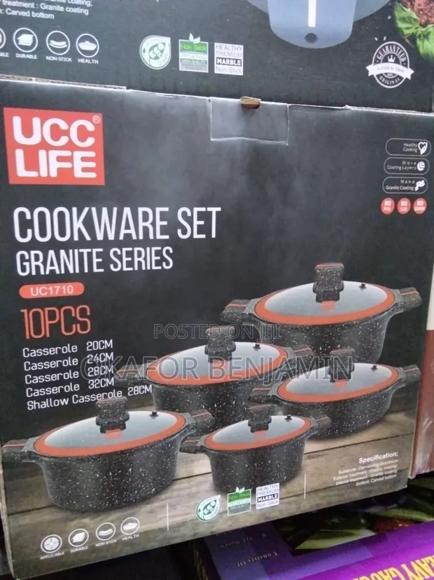 UCC Life 10-Piece Granite Pot Set - 1