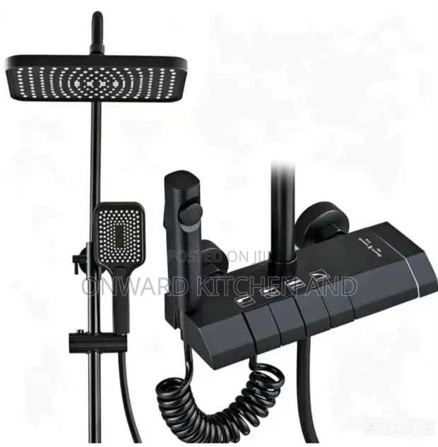 Master Brand Shower Mixer - Piano Black - 1