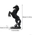 Gold Rearing Horse Decorative Sculpture - 1