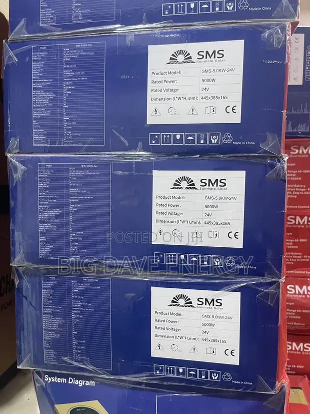 Brand New SMS 5kva 24v Hybrid Solar Inverter - 1