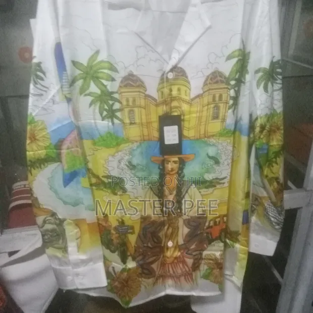 Casablanca Namijin Farar Rigan Hannu Dogon - 1