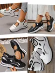 Women's Casual Sneakers - Black - 2