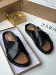 Exclusive High Quality Zara Leather Slippers - 1